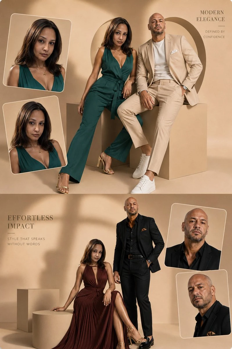 HIGH-END LUXURY FASHION EDITORIAL POSTER Use the uploaded photo as the STRICT face, hair, skin tone, physique, body pro…
