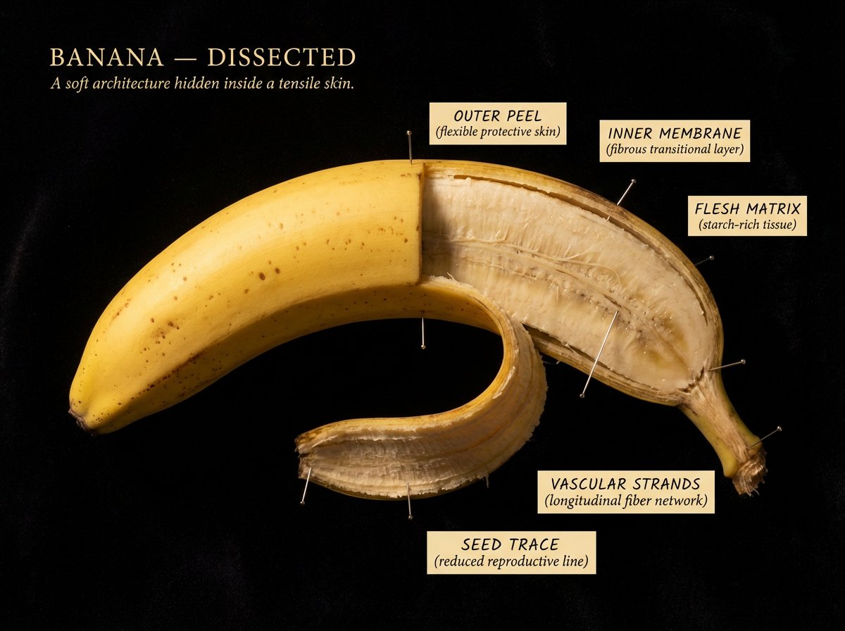 [NATURAL OBJECT] dissected as if by a master naturalist who found it in the wild. Split and pinned open like a specimen…