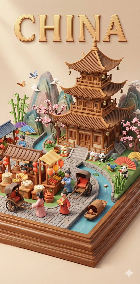 Detailed 3D relief diorama of [CULTURE/LOCATION] [DAILY LIFE SCENE]. Multi-layered composition with [BUILDING TYPE] fea…