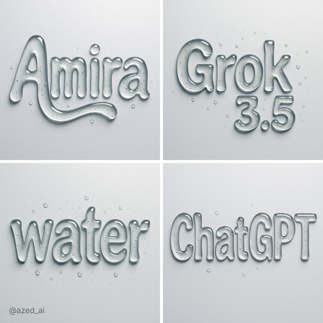 Abstract liquid typography spelling "text", made of thick, transparent water-gel with realistic refraction and soft sha…