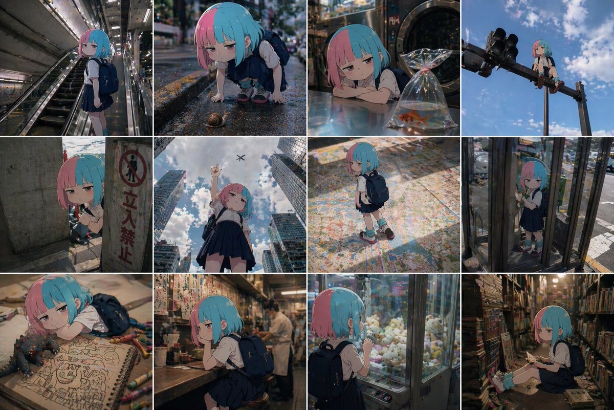 Using the {argument name="style" default="2D cell-shaded anime character"} from the reference image, create a {argument…