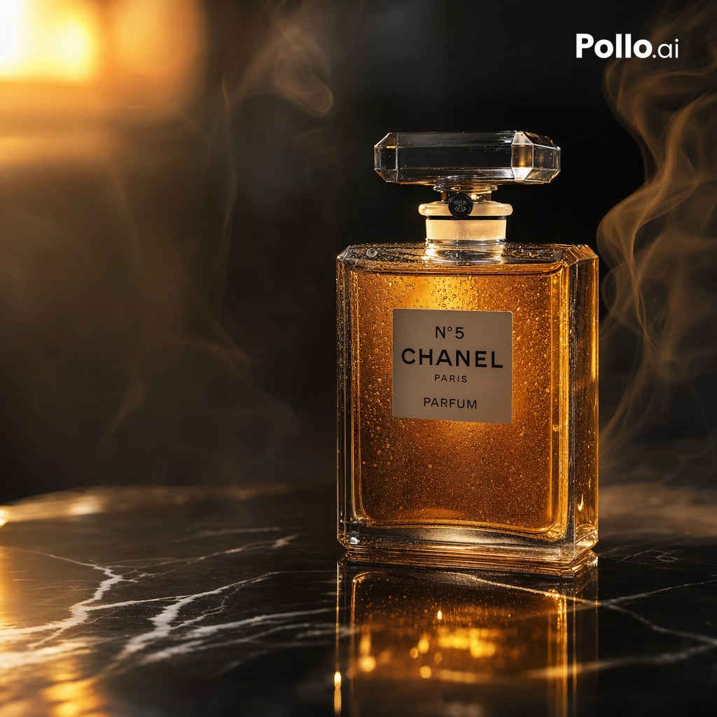 A luxurious cinematic product photograph of a classic rectangular perfume bottle inspired by {argument name="brand labe…