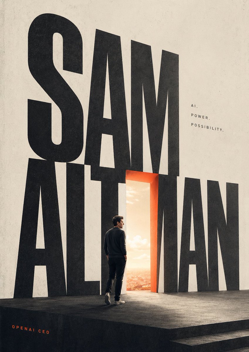 A minimalist cinematic poster on a tall vertical canvas with an off-white textured paper background and a dark matte st…