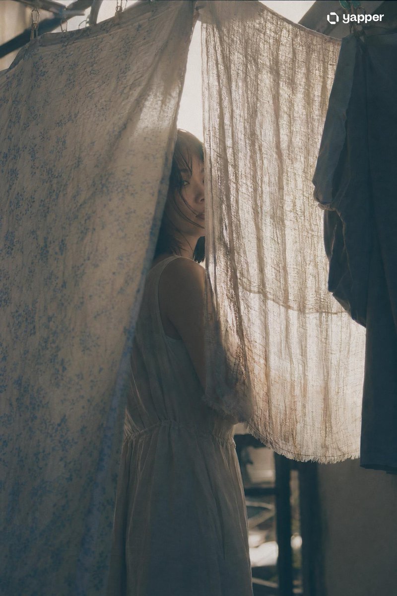Japanese negative film aesthetic, {argument name="scene" default="laundry scene silhouette"}, sunlight filtering throug…