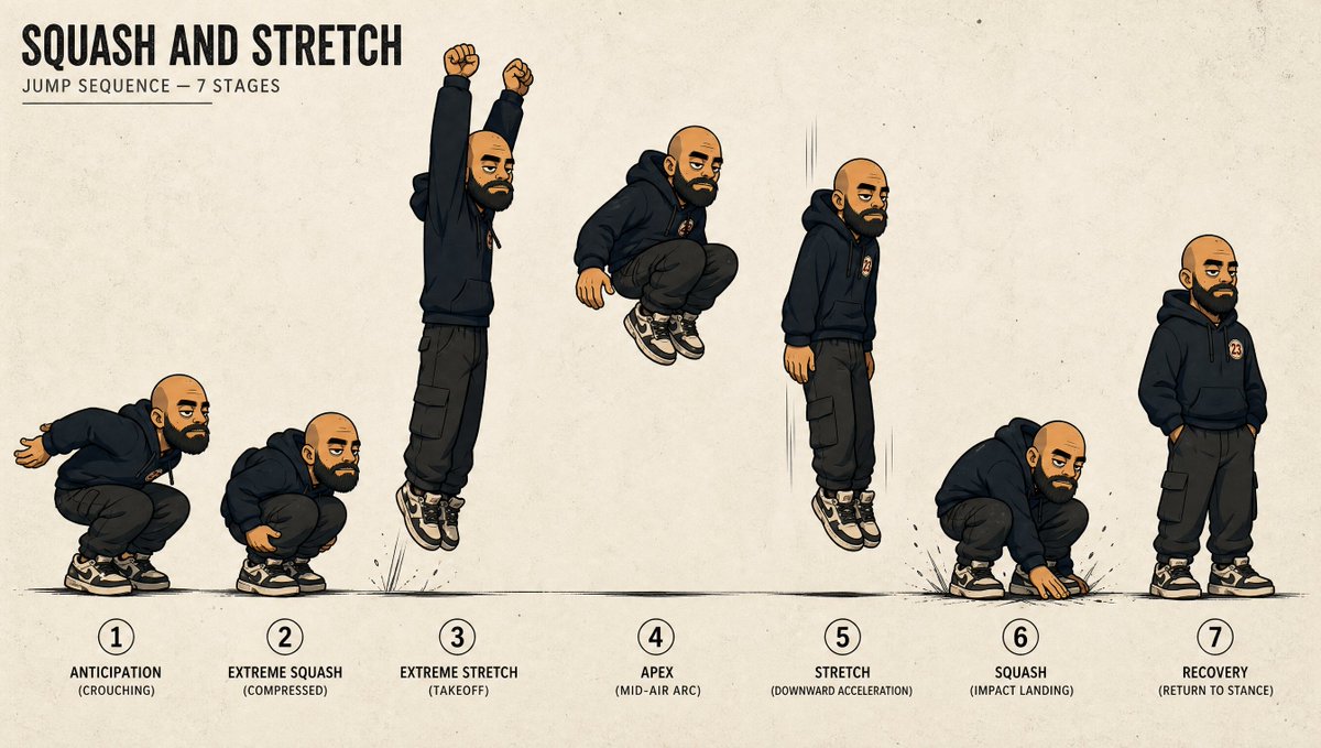 Using REFERENCE_0 as the character base, create a clean animation movement sheet that turns the character into a full-b…