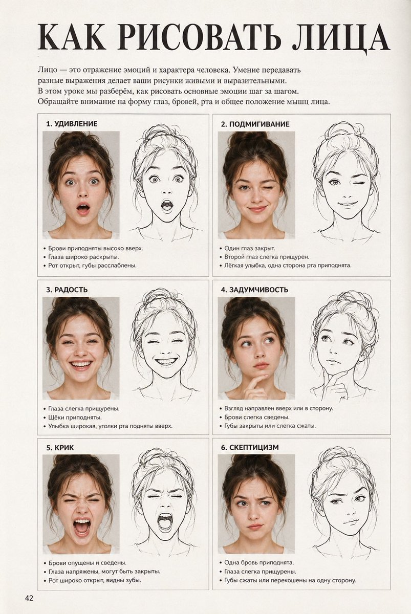 {"type":"single page from a vintage Russian drawing tutorial book","format":"portrait textbook page, scanned print look…
