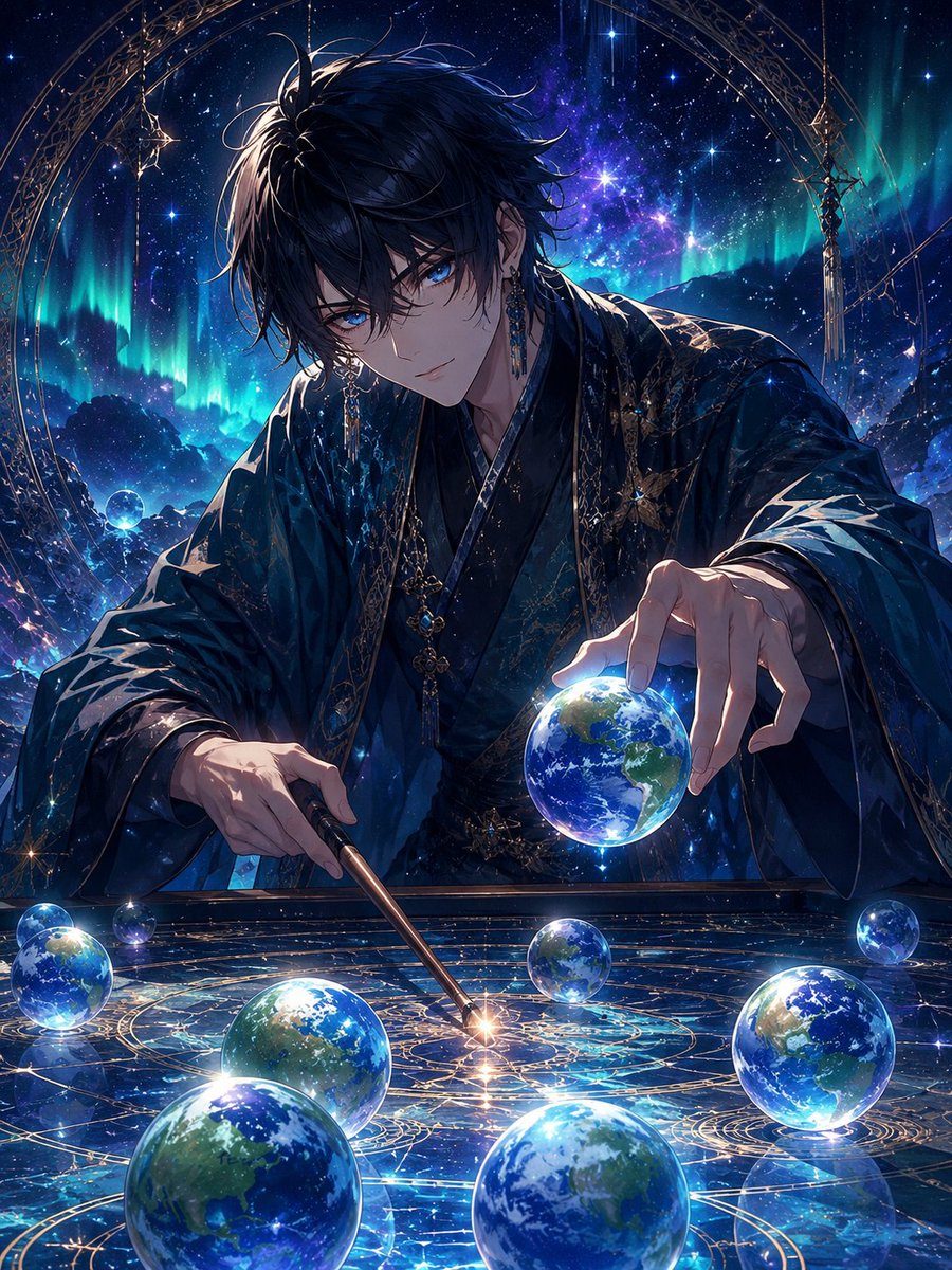 Create a highly detailed vertical anime fantasy illustration of a mysterious {argument name="character gender" default=…