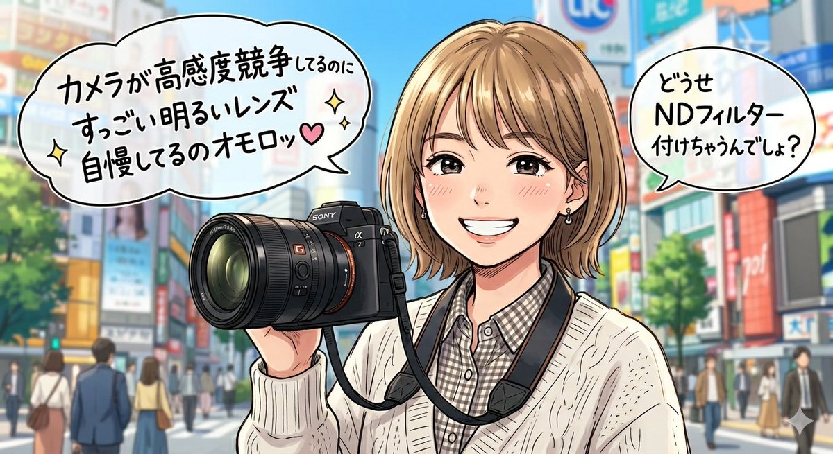 Create a single-panel anime-style social media illustration set on a bright modern Japanese city street resembling Shib…