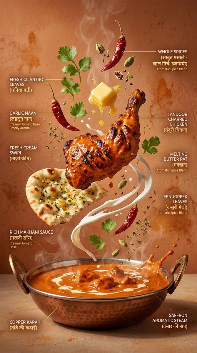 Hyper-realistic cinematic ramen infographic. Deep black bowl on dark stone, glowing tonkotsu broth, ingredients explodi…