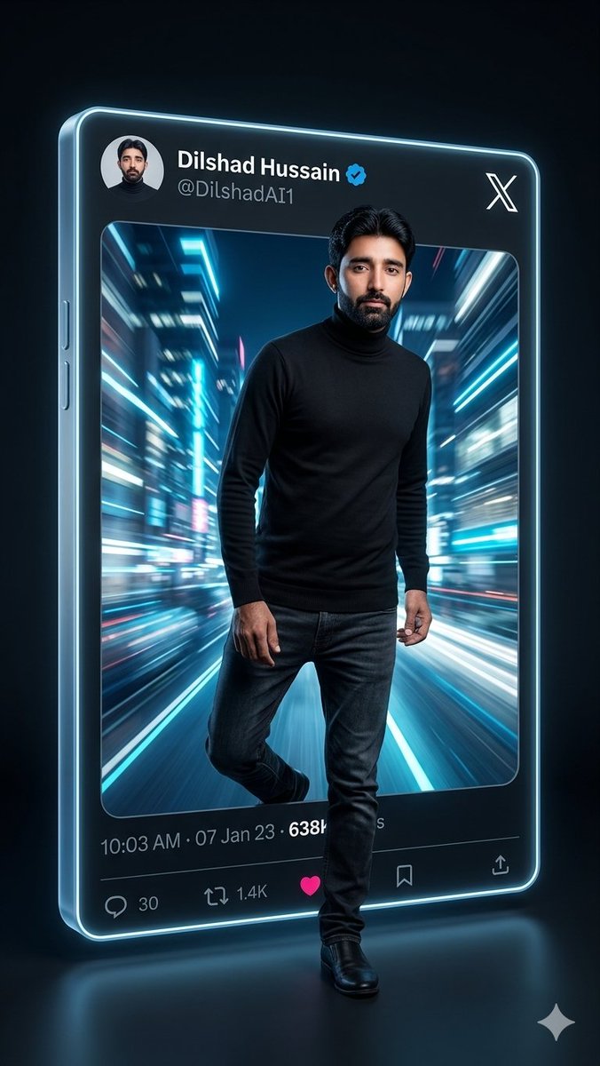 {"type":"cinematic 3D social media profile photo illustration","scene":"A full-body adult man steps out of a giant floa…