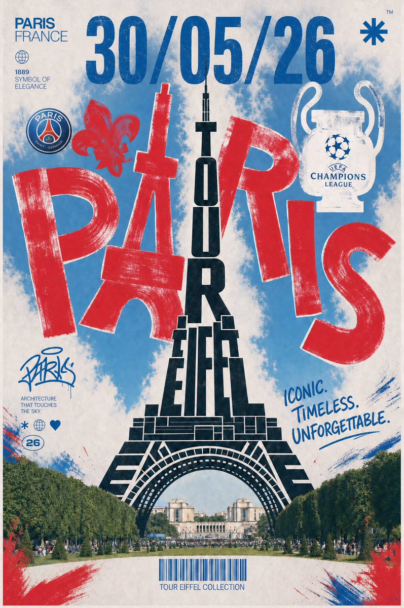 {"type":"vintage Paris football final poster","format":"vertical travel poster, distressed screen print collage","theme…