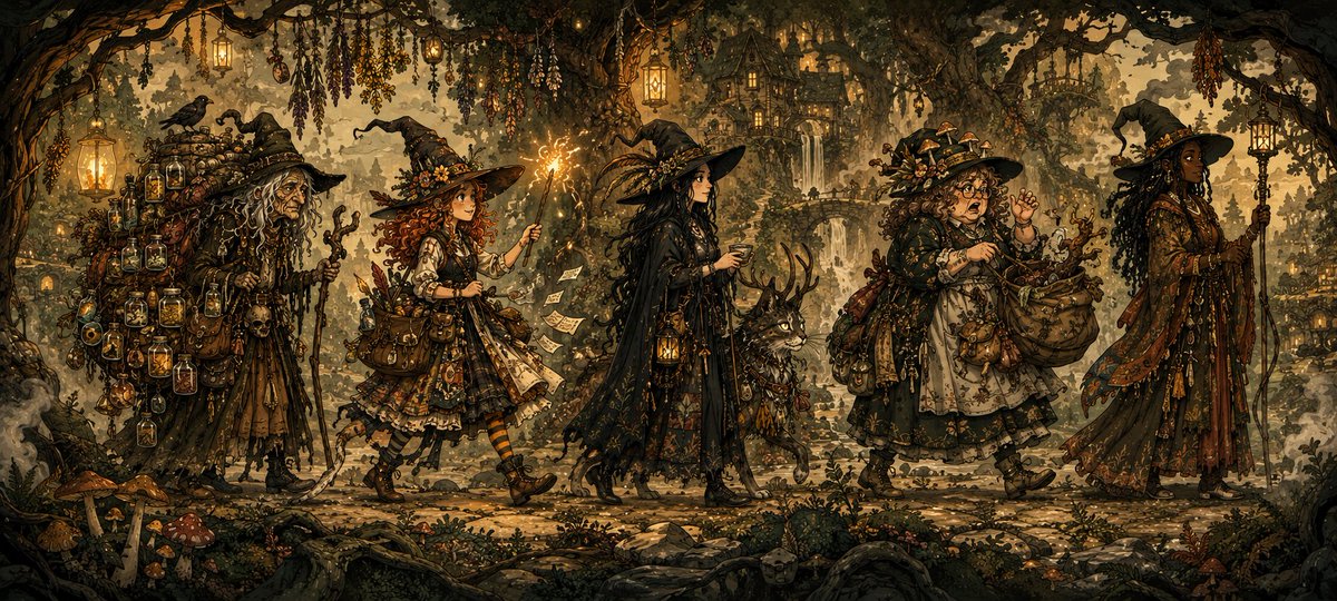 {"type":"ultra-detailed dark fantasy panoramic illustration","format":"wide cinematic banner, 2.4:1 aspect ratio","styl…
