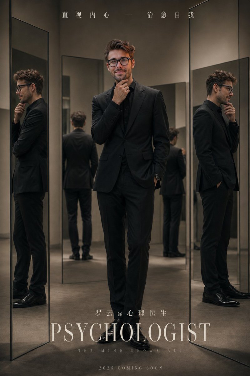 {argument name="subject" default="Handsome young East Asian man"} in a {argument name="outfit" default="tailored matte …