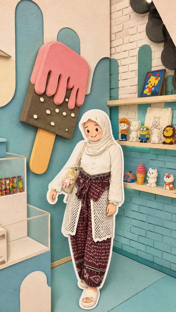 {argument name="character style" default="Cute kawaii-style lifestyle photography, adorable chibi-inspired Muslim chara…