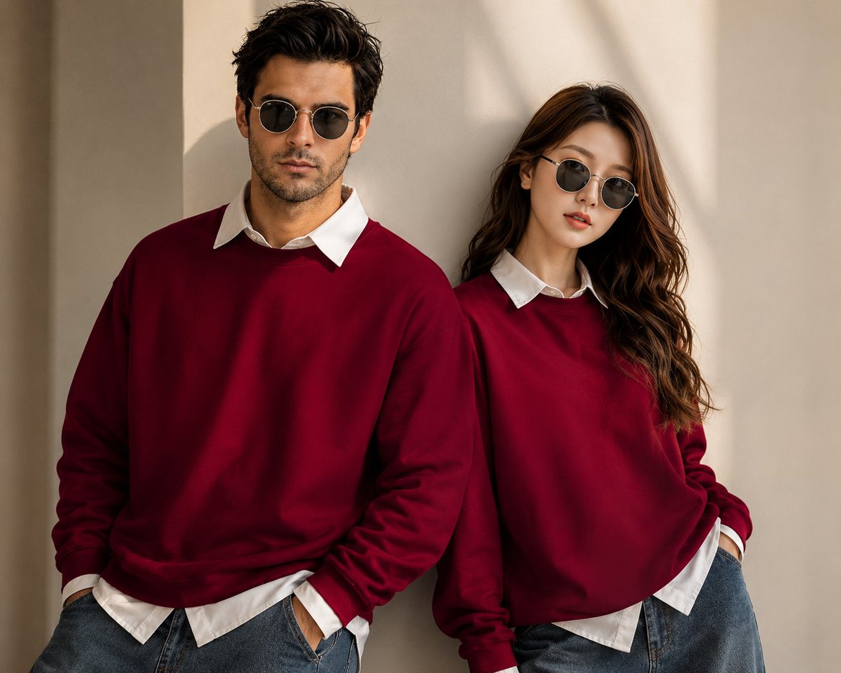 Ultra realistic fashion editorial photoshoot of a {argument name="subjects" default="stylish young man and woman"} stan…