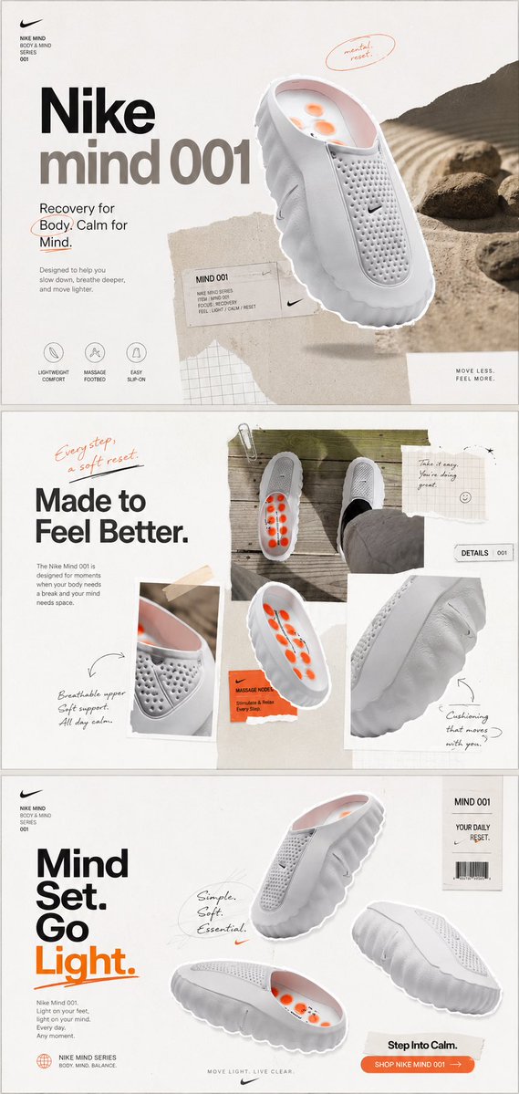 Using REFERENCE_0 as the product and lifestyle-photo base, transform the casual shoe photo into a polished Nike-style p…