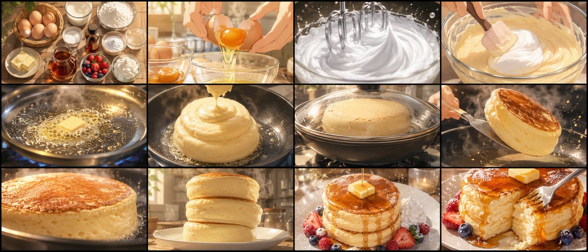 Goal: Create an ultra-high-quality anime cooking storyboard sheet for a 15-second food video about {argument name="dish…