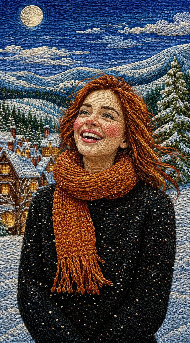 Transform the uploaded image into a highly detailed handcrafted embroidery artwork. IMPORTANT: - Preserve the exact fac…
