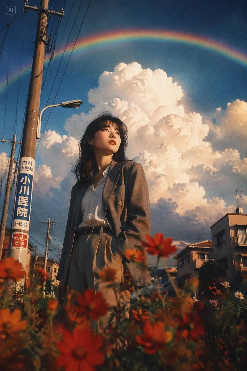 Ultra-cinematic {argument name="setting" default="Japanese street photography"}, dreamy summer afternoon in a quiet sub…