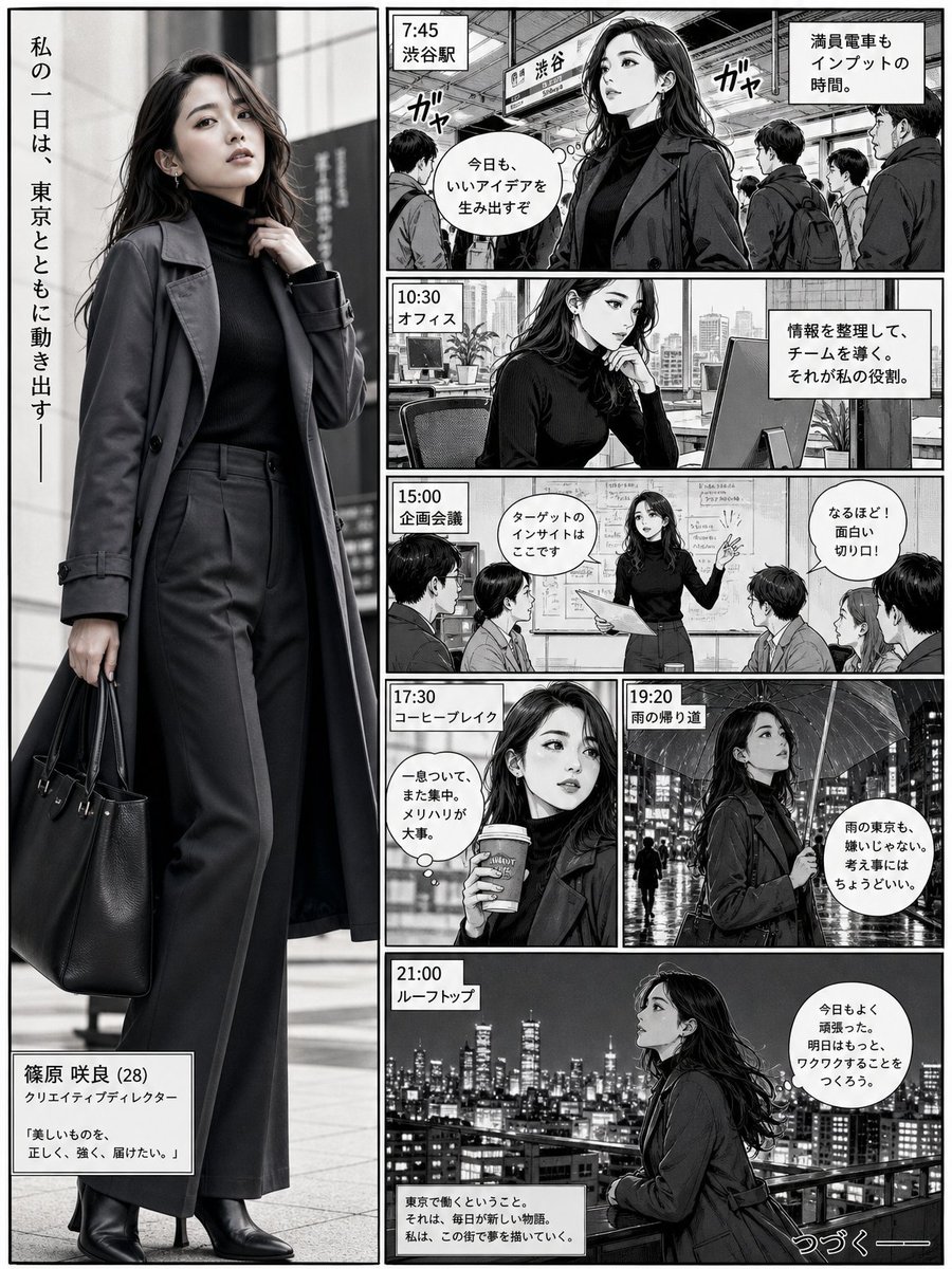 Ultra-realistic full-body portrait of a {argument name="character description" default="confident young professional wo…