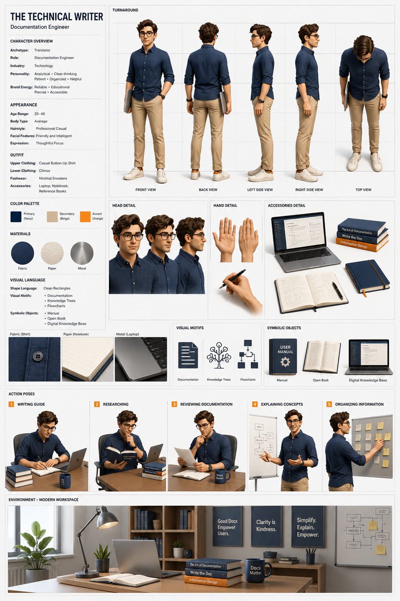 [CHARACTER TITLE]: {argument name="title" default="THE TECHNICAL WRITER"} [ARCHETYPE]: {argument name="archetype" defau…