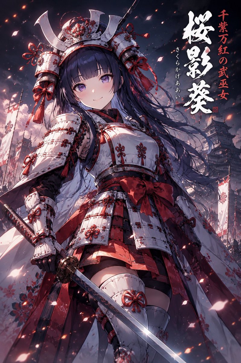 Analyze the uploaded illustration carefully and transform the character into an original samurai wearing custom armor i…