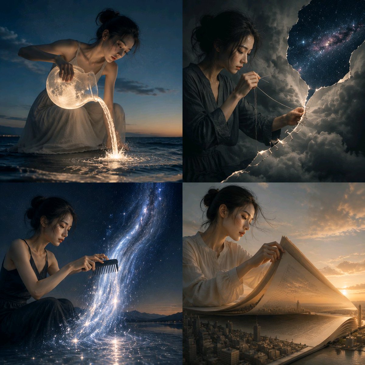 Centering on the {argument name="subject" default="young girl"}, create an unprecedented visual concept. The subject br…