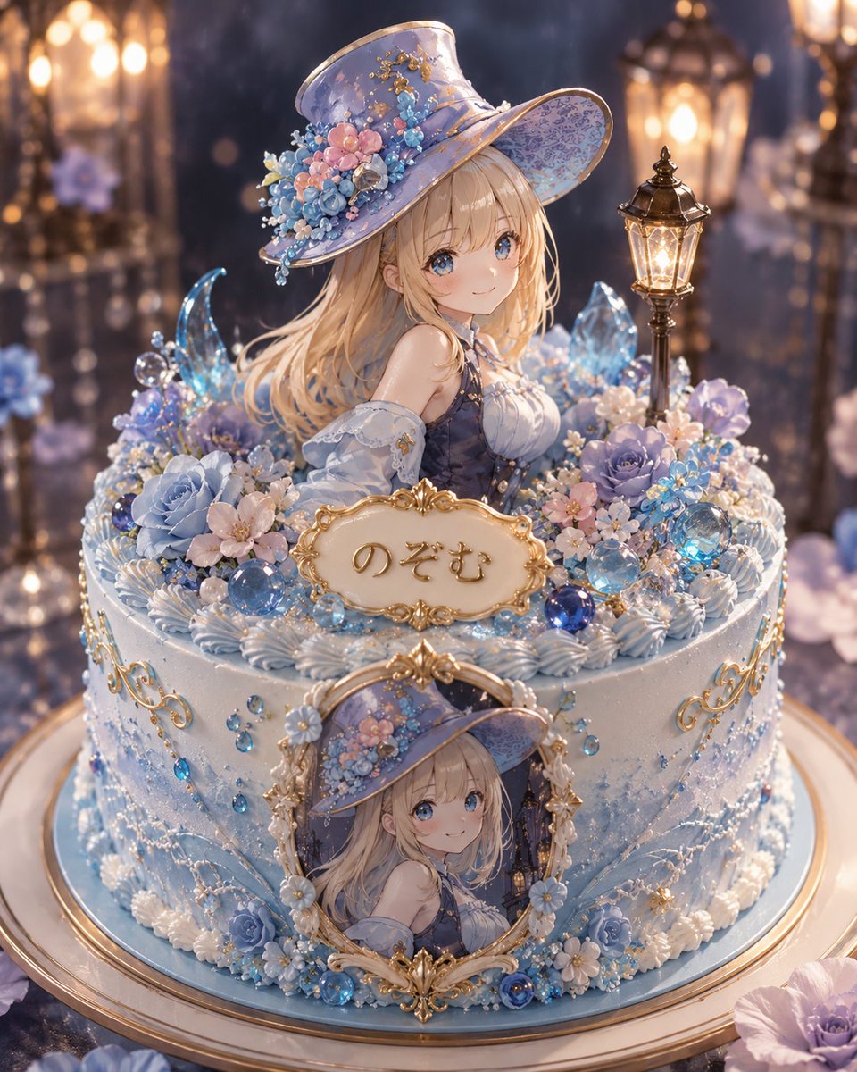 Create a highly detailed fantasy patisserie product shot of a single round whole cake themed after {argument name="char…