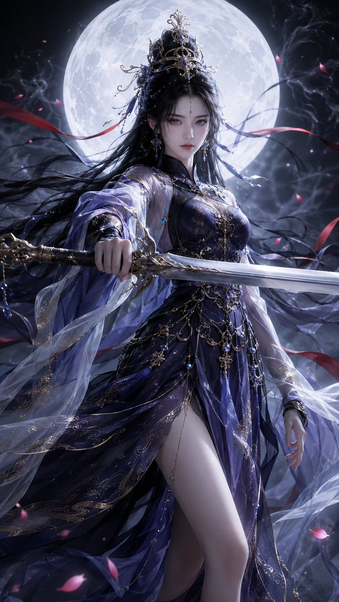 9:16 vertical version, high-precision 3D CG Oriental fantasy female character poster, 3D CG oriental fantasy heroine po…