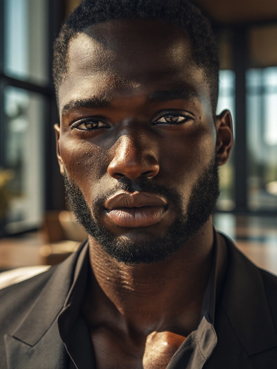 Create an ultra-realistic close-up semi-portrait of {argument name="character description" default="an exceptionally ha…