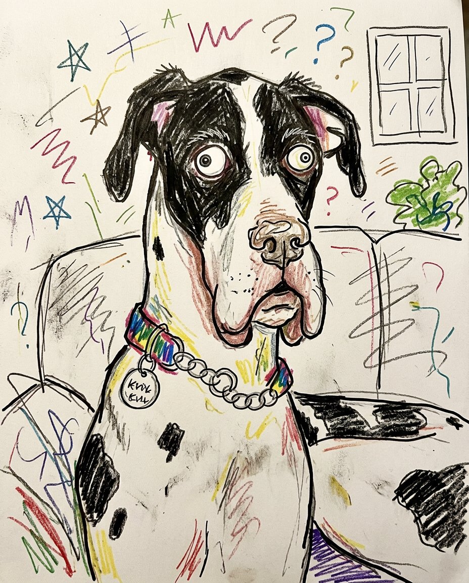 Turn this photo into a {argument name="style" default="funny ugly doodle drawing"}. Make it look like a quick sketch us…