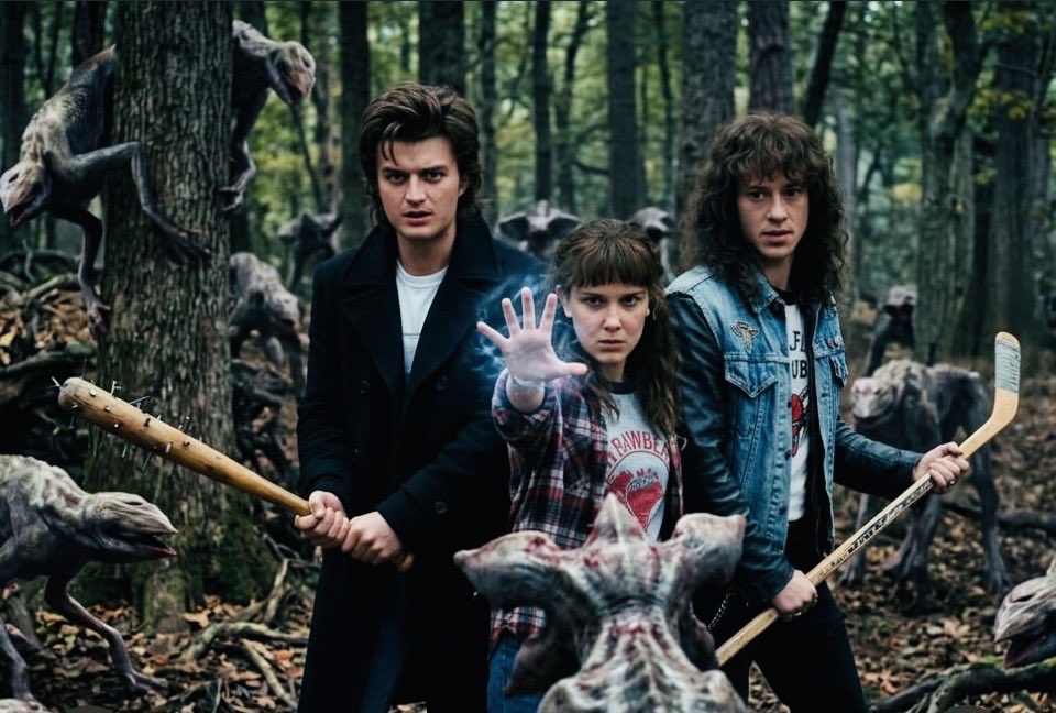 Photo albam of “{argument name="characters" default="EL(Millie Bobby Brown) & Steve(Joseph David Keery)& Eddy(Joseph Qu…