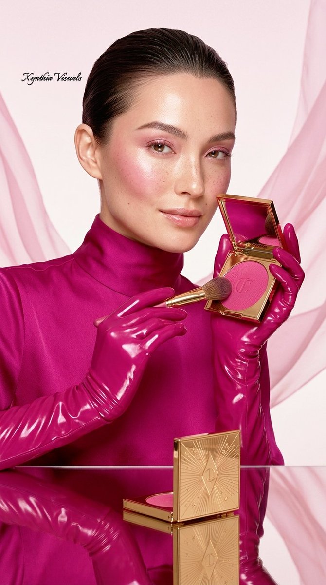 { "image_generation_prompt": "A professional 16k ultra-realistic commercial beauty campaign photograph for a luxury cos…