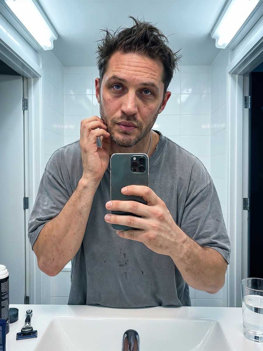 Photorealism. Ultra-photorealistic vertical 9:16 iPhone bathroom mirror selfie of a {argument name="subject" default="m…