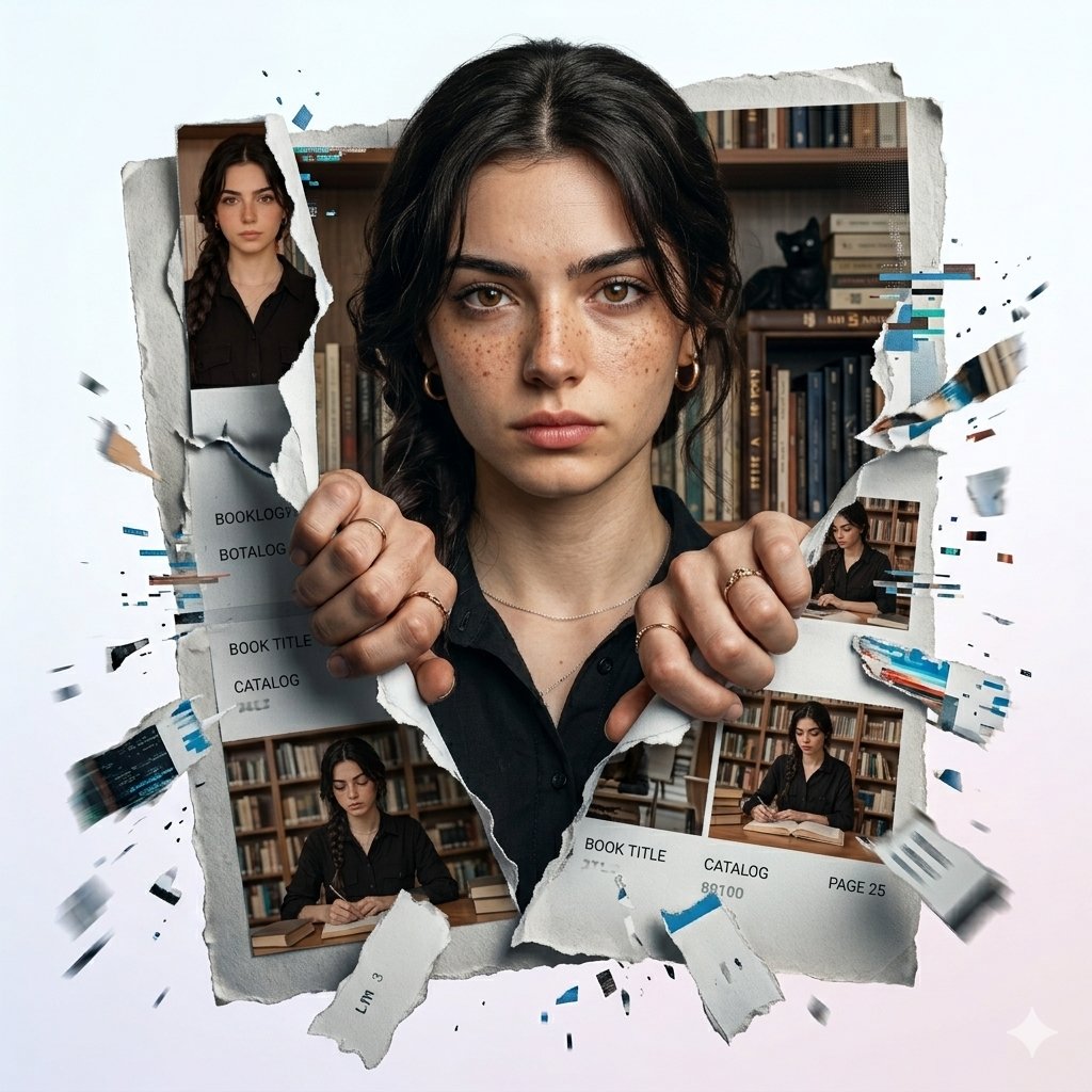 A very creative digital work of art, where a {argument name="subject" default="realistic girl"} (whose face 100% repeat…