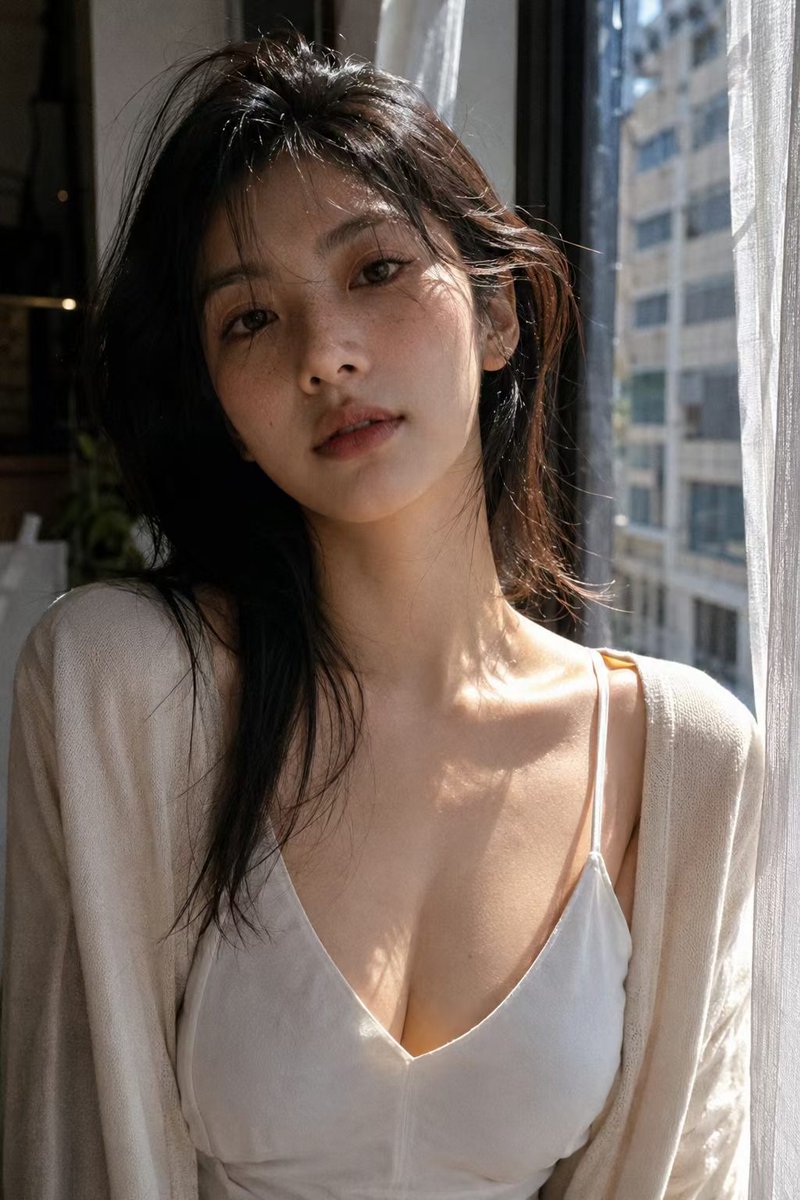 Native 4K vertical ultra-realistic half-body portrait, an adult East Asian woman in her {argument name="visual age" def…